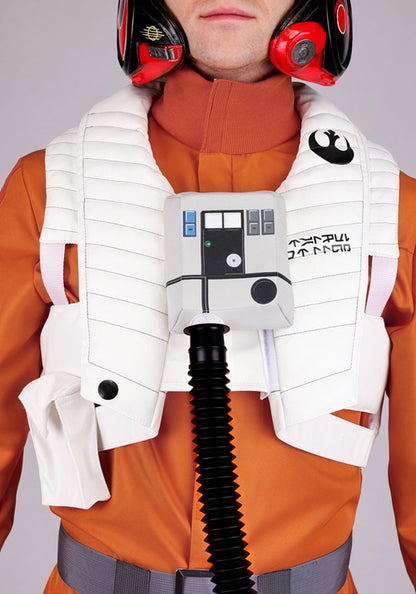 Men's Star Wars Deluxe Poe Dameron Costume Pilot Suit - US 9383