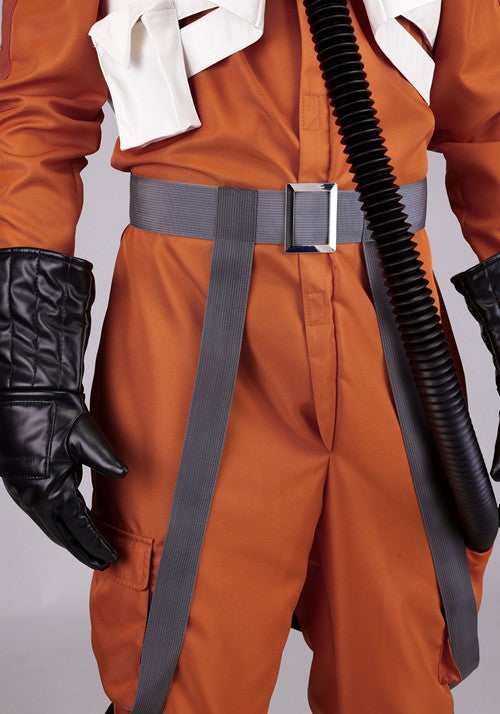 Men's Star Wars Deluxe Poe Dameron Costume Pilot Suit - US 9383