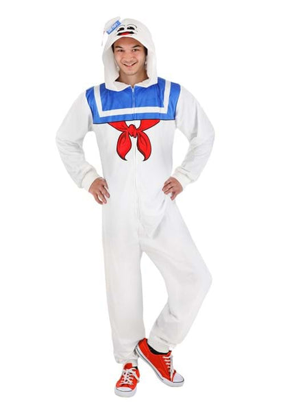 Adult Stay Puft Marshmallow Man Costume Onesie - US 8476