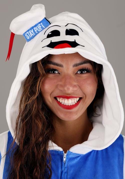 Adult Stay Puft Marshmallow Man Costume Onesie - US 8476