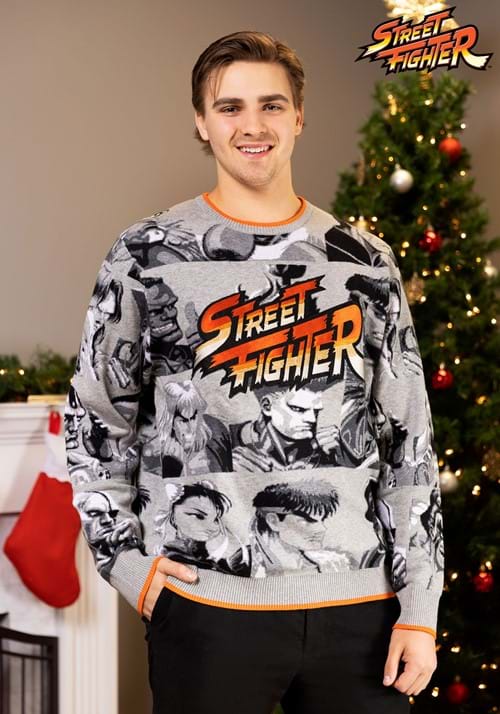 Street Fighter Adult Sweater - US 8947