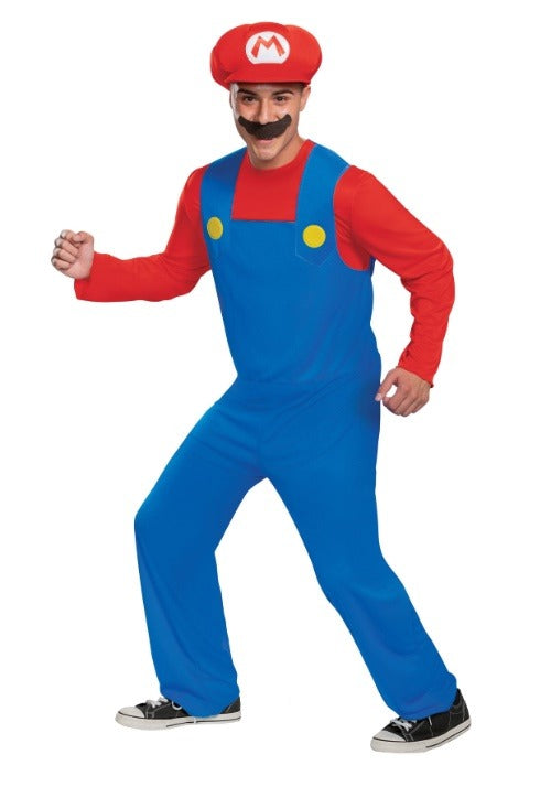 Adult Super Mario Official Mario Costume - US 6609