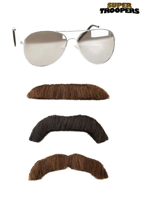 Super Troopers Adult Mustache and Sunglasses Kit - US 4109