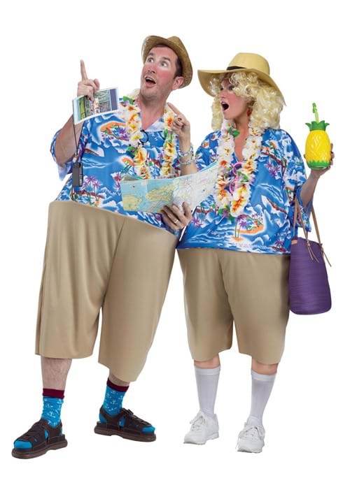 Tacky Tourist Costume for Adults with Flower Lei - US 2006