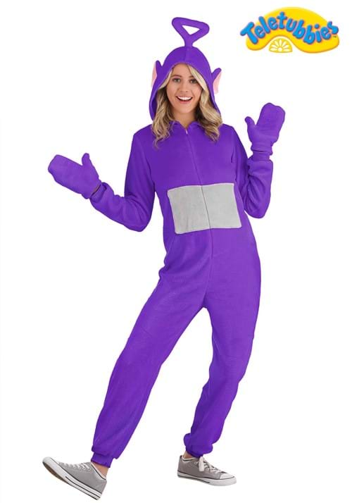 Teletubbies Tinky Winky Jumpsuit Costume for Adults - US 9858