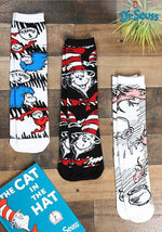 The Cat in the Hat Adult Crew Sock Set - US 8886