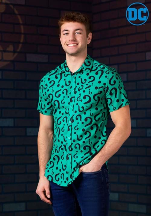 The Riddler Button Up Shirt for Adults - US 5641