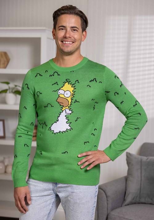 Adult The Simpsons Homer Bushes Sweater - US 2679