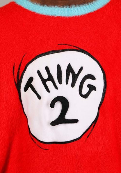 Dr. Seuss Adult Thing 1 & 2 Christmas Sweater - US 3222
