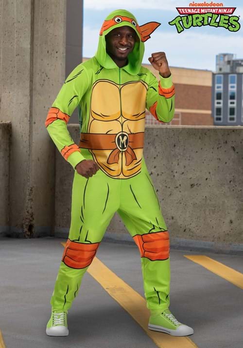 Adult Teenage Mutant Ninja Turtles Michelangelo Costume Onesie - US 7892