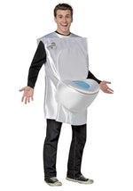 Adult White Toilet Costume - US 7574