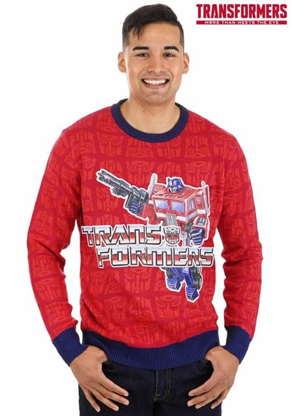 Ugly Christmas Transformers Sweater for Adults - US 6048