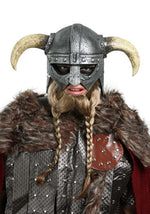 Adult Viking Warrior Costume Helmet Mask - US 2427