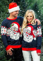 Adult Vintage Santa Ugly Christmas Sweater - US 3767
