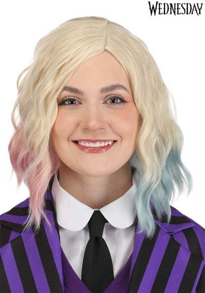 Women's Wednesday Enid Blonde Costume Wig - US 8753
