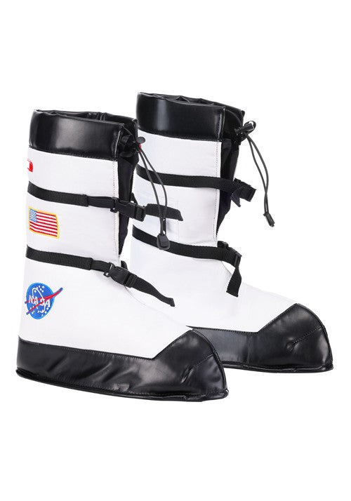 Adult White Astronaut Costume Boots - US 7451