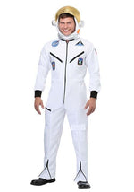 White Astronaut Jumpsuit Adult Costume - US 9537