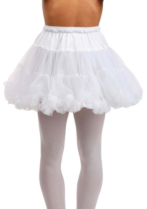 Women's Short White Costume Petticoat - US 3814