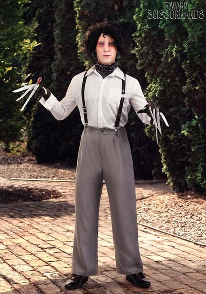 White Shirt Edward Scissorhands Men's Costume - US 6436