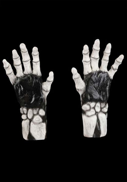 White Skeleton Claw Gloves for Adults - US 5533