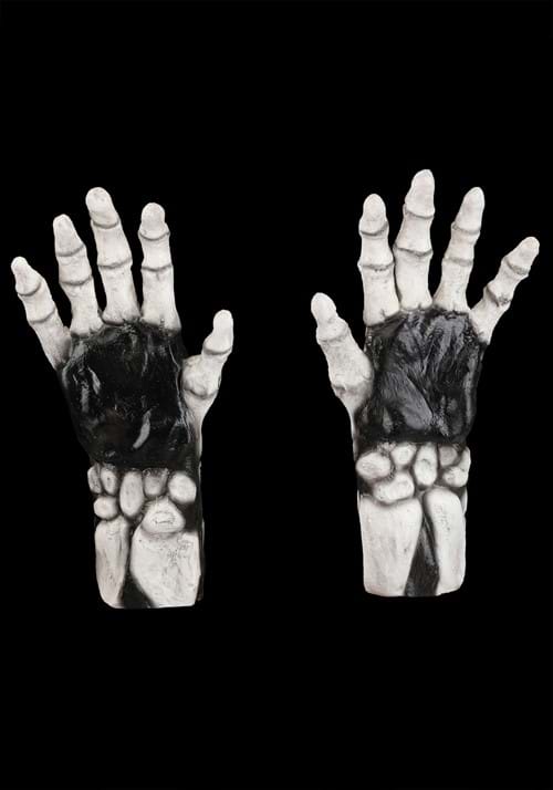 White Skeleton Claw Gloves for Adults - US 5533