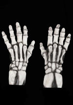 White Skeleton Claw Gloves for Adults - US 5533