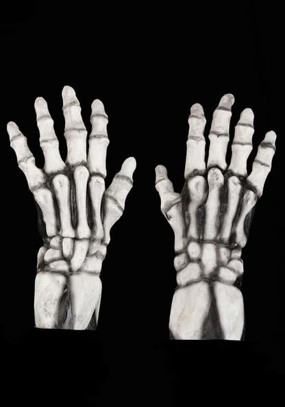 White Skeleton Claw Gloves for Adults - US 5533