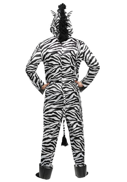 Wild Zebra Adult Costume - US 8485