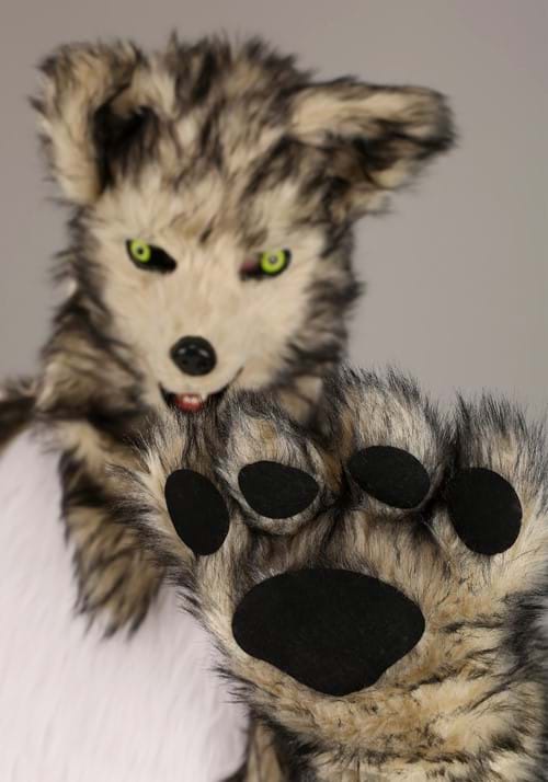 Wolf Mascot Costume with Mouth Mover Mask for Adults - US 4712