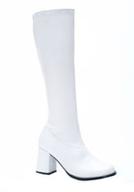 Women's White Gogo Costume Boots - US 7670