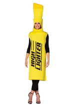 Adult Yellow High-Lighter Costume - US 0269