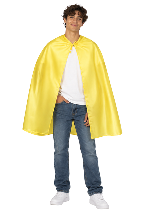 36-Inch Adult Yellow Superhero Costume Cape - US 3556