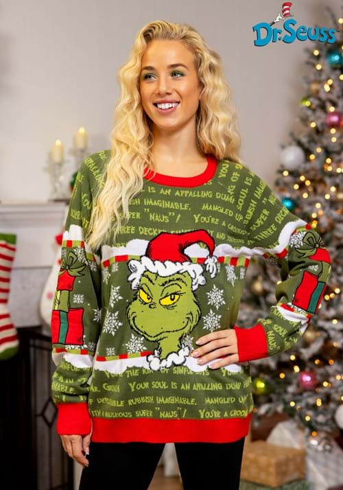 You're a Mean One Mr. Grinch Sweater for Adults - US 4947