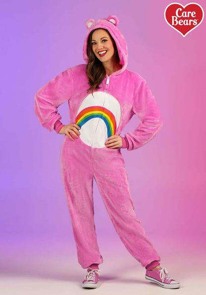 Cheer Bear Care Bears Onesie Costume for Adults - US 1879