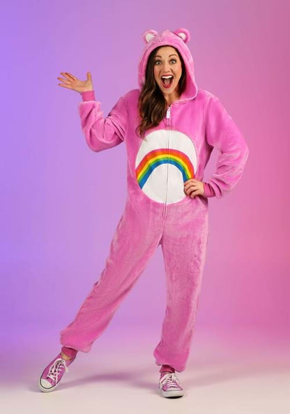 Cheer Bear Care Bears Onesie Costume for Adults - US 1879