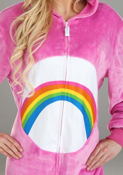 Cheer Bear Care Bears Onesie Costume for Adults - US 1879