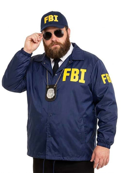 Plus Size Adult FBI Costume Jacket - US 2046