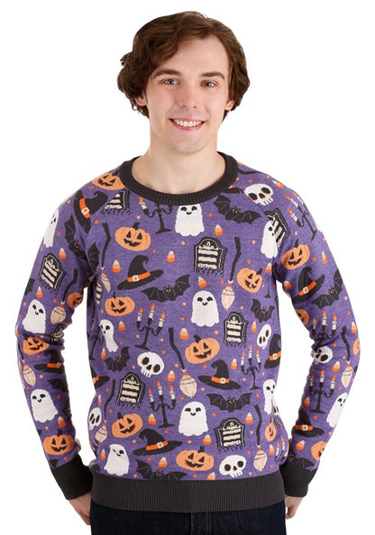 Halloween Mischief Adult Halloween Sweater - US 2261