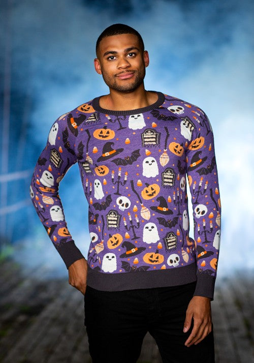 Halloween Mischief Adult Halloween Sweater - US 2261