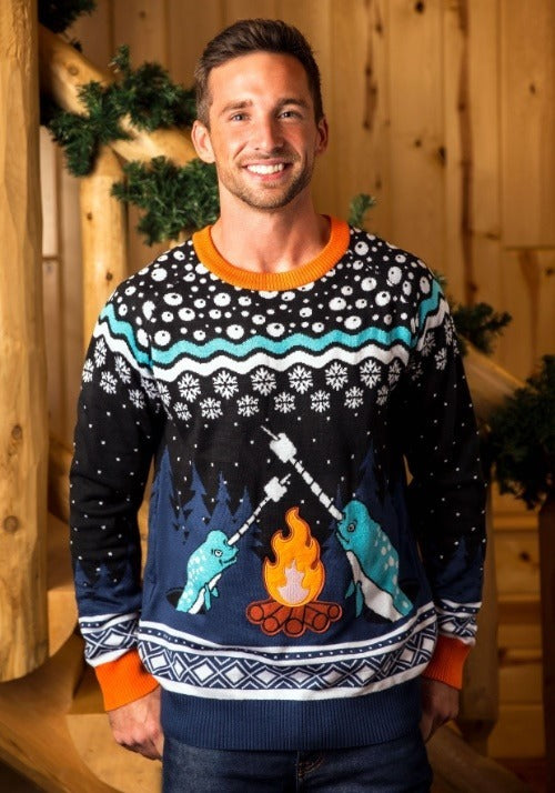 Adult Narwhal Ugly Christmas Sweater - US 3684