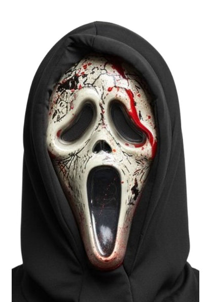 Adult Aged Ghost Face Bleeding Costume Mask - US 6234