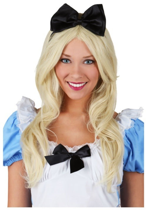 Alice Black Bow Costume Headband - US 5935