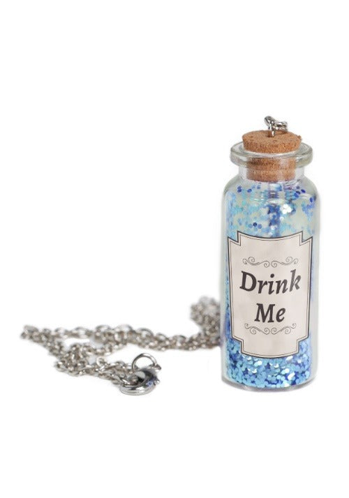 Alice Potion Bottle Necklace Accessory - US 4180