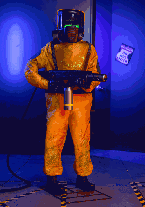6.25FT Alien Clean Up Animatronic Decoration - Tekky - US 2941