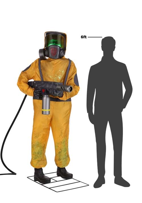6.25FT Alien Clean Up Animatronic Decoration - Tekky - US 2941