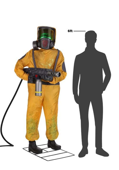 6.25FT Alien Clean Up Animatronic Decoration - Tekky - US 2941