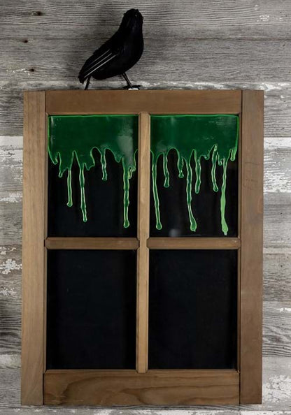 Alien Dripping Ooze Window Halloween Decoration - US 5811