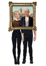 American Gothic Farmer Inflatable Painting Couple Costume - US 0421