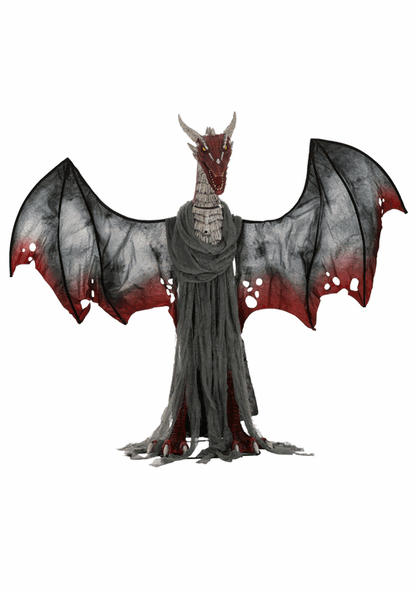 6FT Animated Brimstone Dragon Halloween Decoration - US 9563