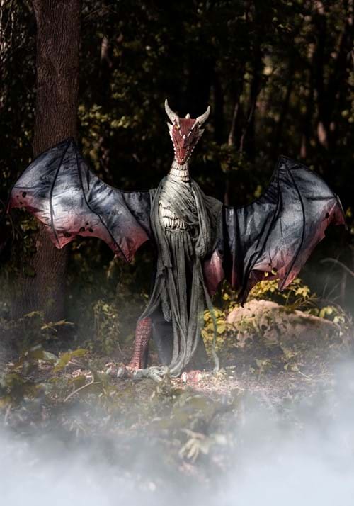 6FT Animated Brimstone Dragon Halloween Decoration - US 9563